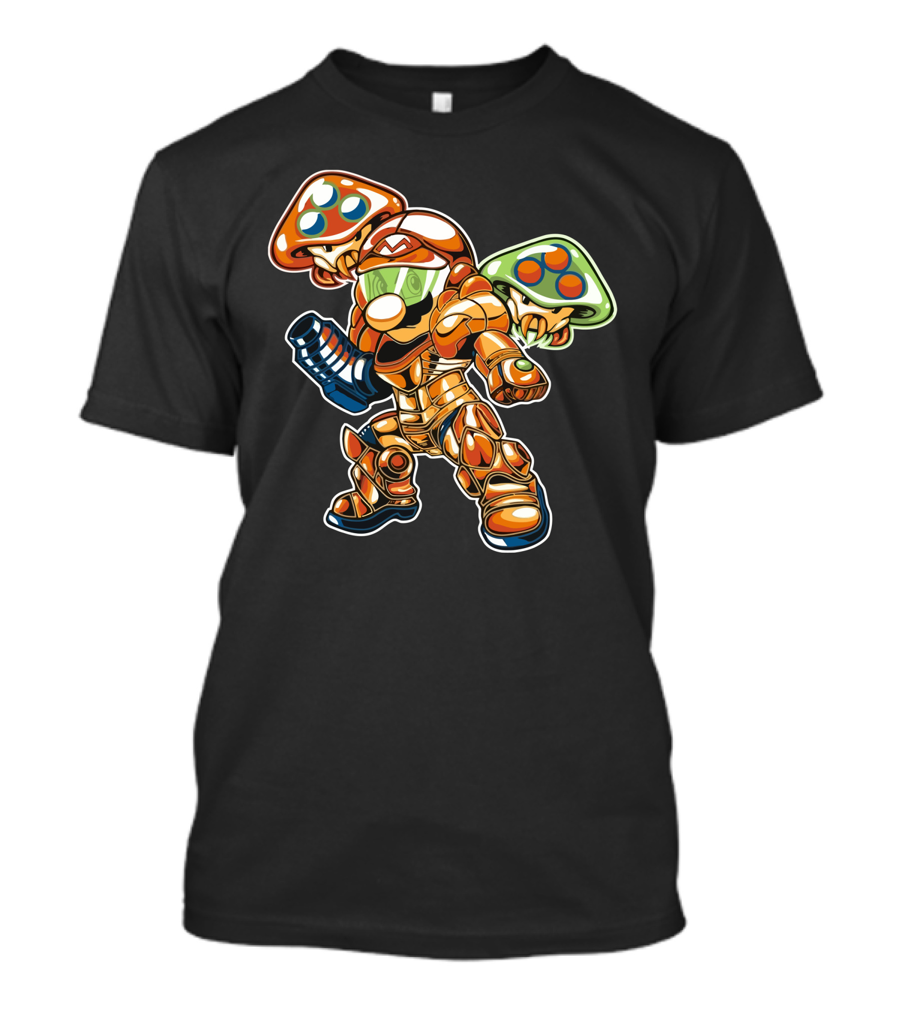 Martroid Fusion Mashup Mushroom Warrior T-Shirt