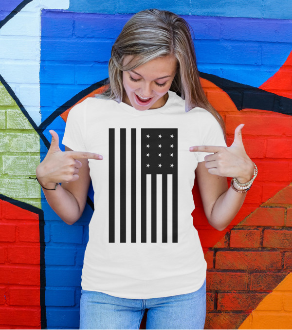 Black Flag 12 Stars Black American Civil Rights Southerncartel T-Shirt