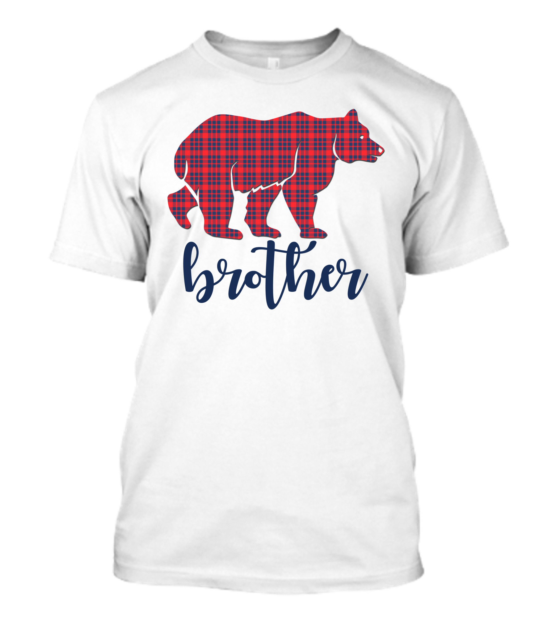 Brother Plaid Bear T-Shirt