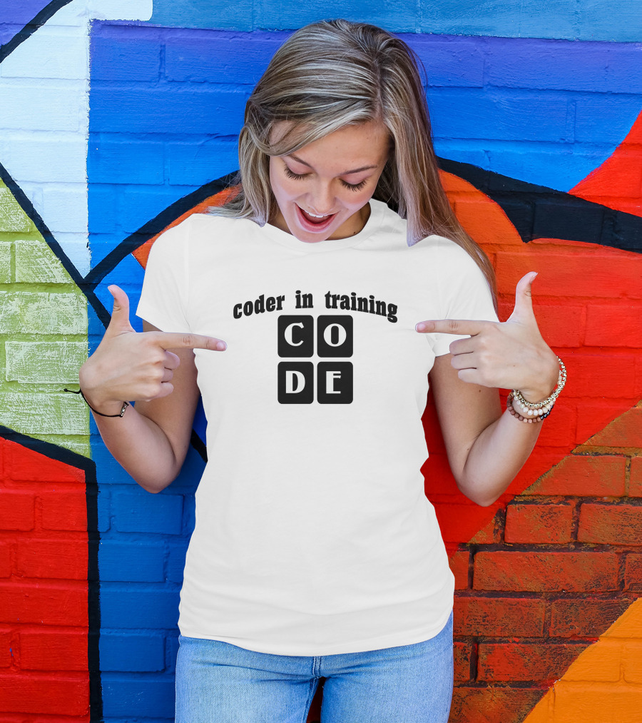 Coder In Training CODE Blocks T-Shirt