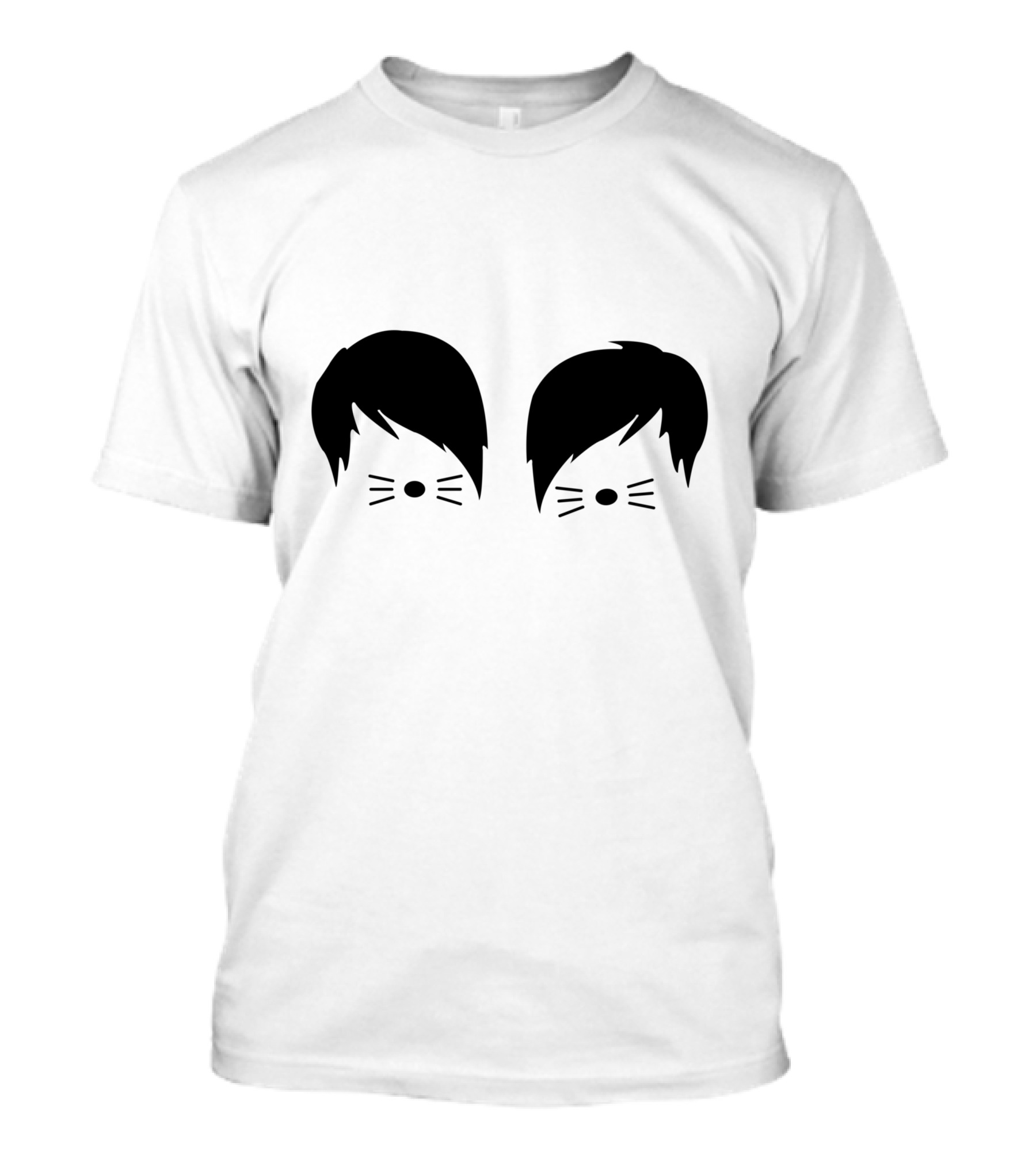 Phil Dan Cat Whiskers Hair T-Shirt