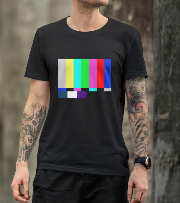 Emergency Broadcast Shirt Color Bars Classic Signal T-Shirt