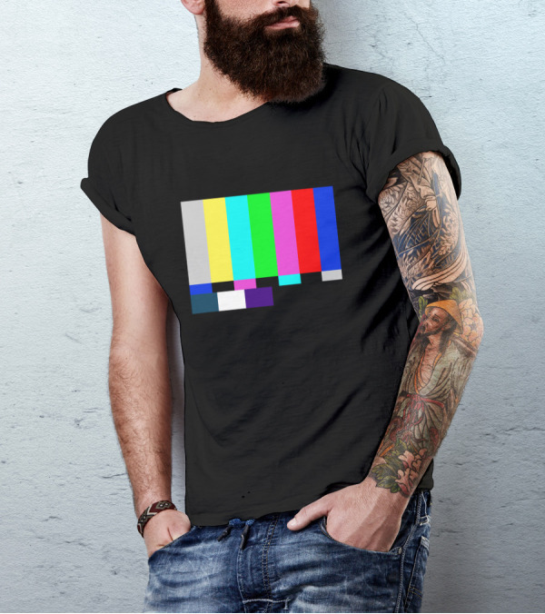 Emergency Broadcast Shirt Color Bars Classic Signal T-Shirt