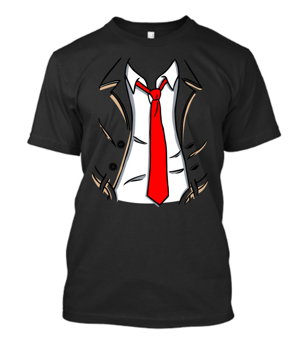 Constantine Trench Coat And Red Tie Comic T-Shirt