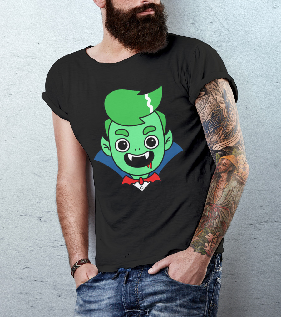 Guava Juice Vampire Cartoon Character T-Shirt