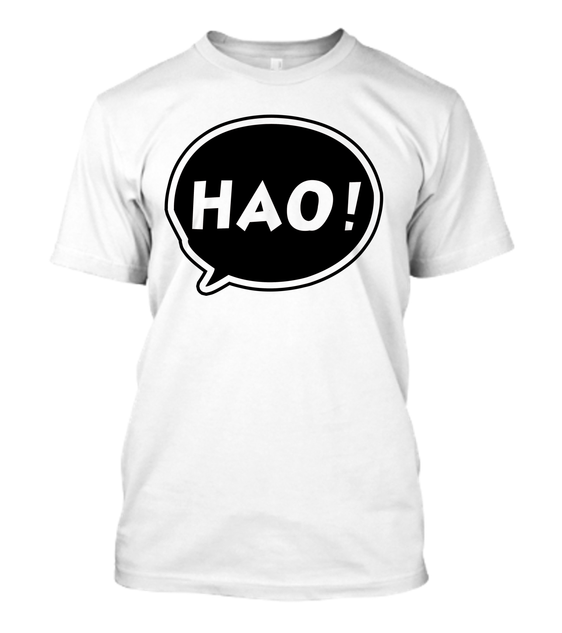 HAO Speech Bubble Text T-Shirt
