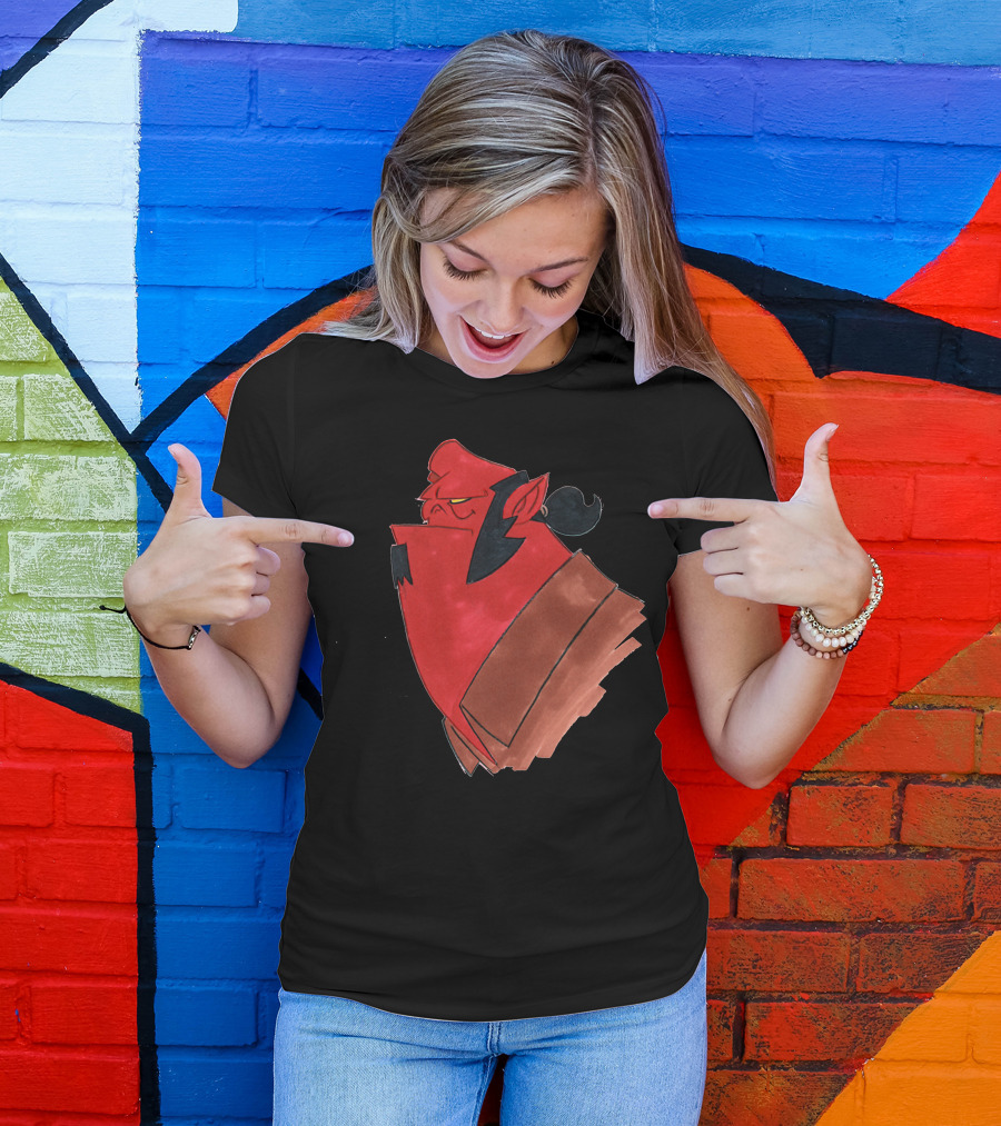 Hellboy Cartoon Style Large Head T-Shirt