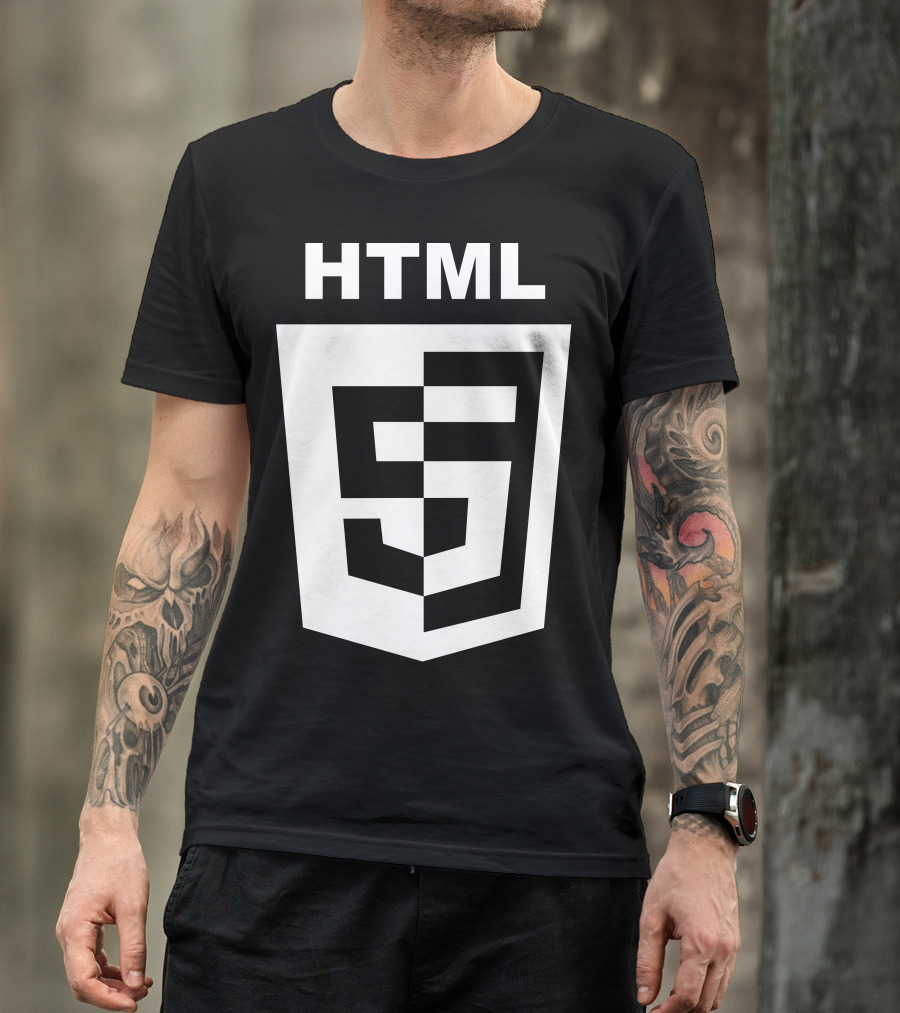 HTML5 Logo Shield Emblem T-Shirt