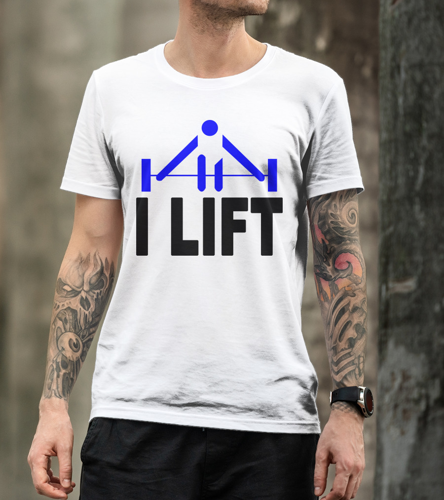 I Lift Barbell Icon Bodybuilding Fitness Enthusiast T-Shirt