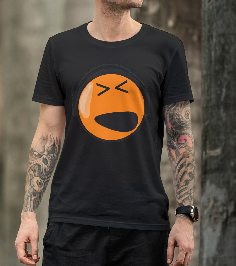 I Love House Music Headphone Face T-Shirt