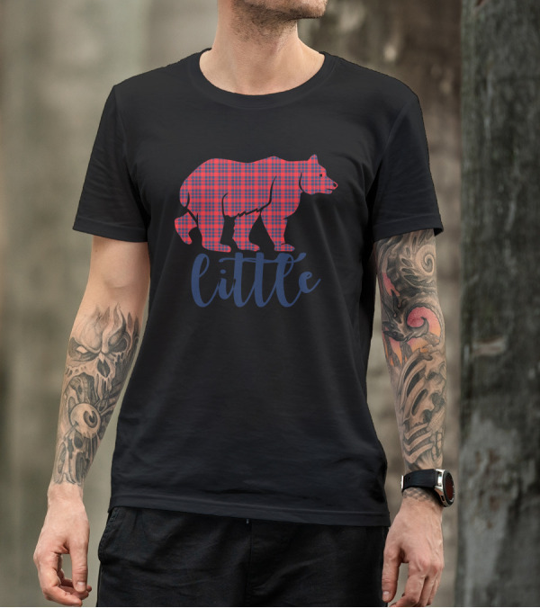 Little Bear Red Plaid T-Shirt