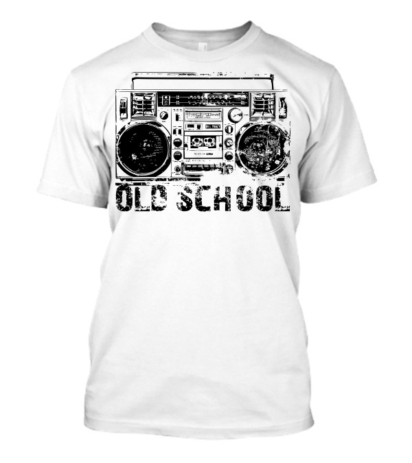 Old School Boombox Retro Radio Tape Deck T-Shirt