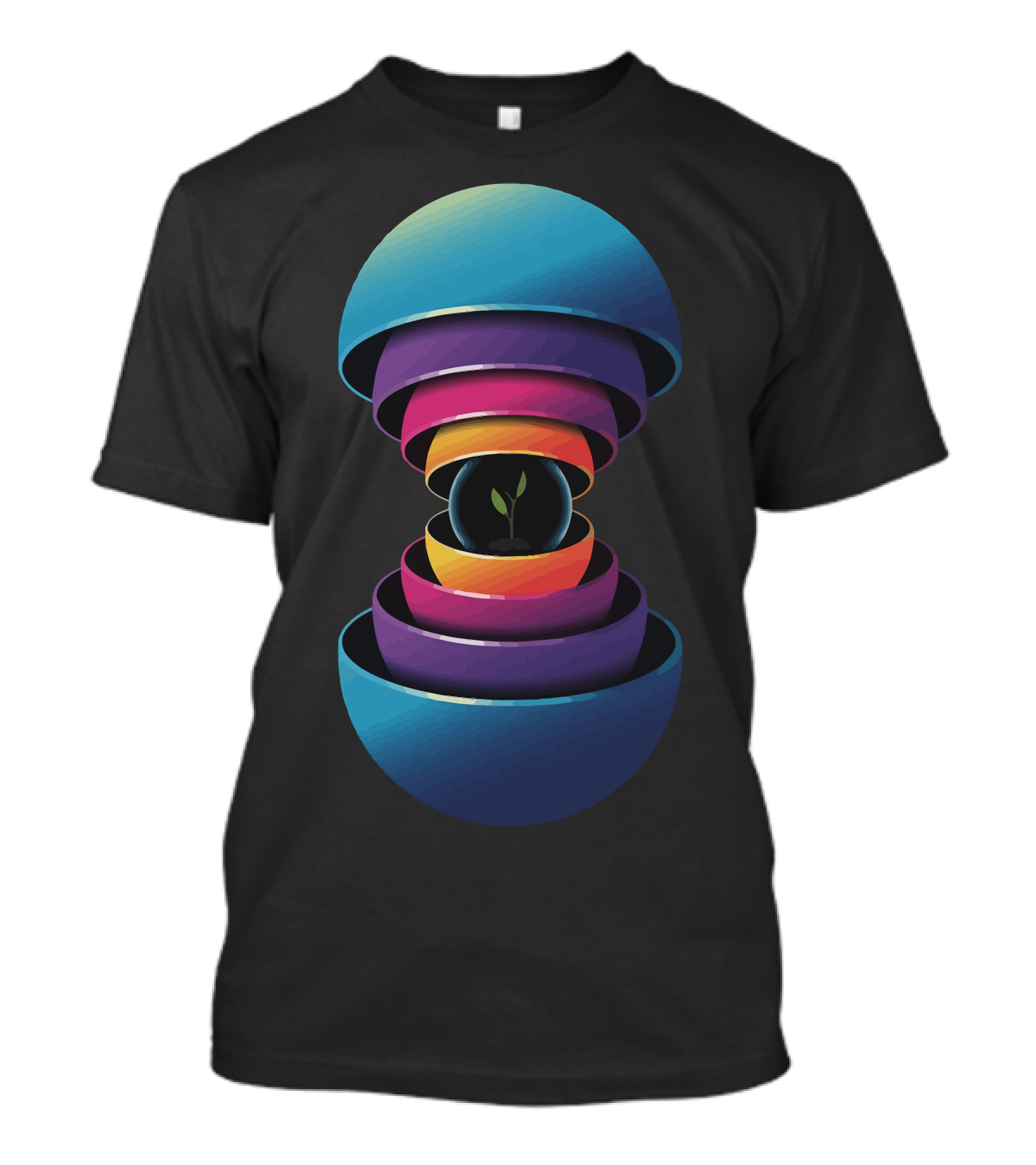 Saving Hope Vibrant Geometric Seedling Sphere T-Shirt