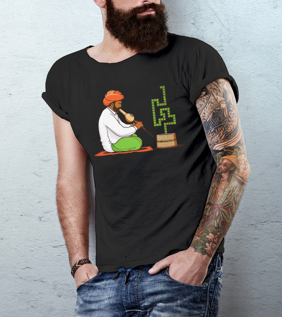 Snake Charmer Retro Arcade Pixel T-Shirt