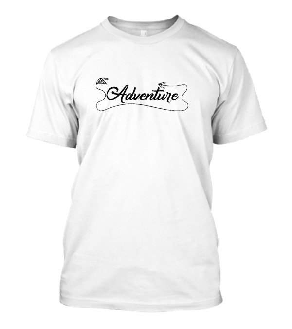 Adventure Typography Leaf Arrow T-Shirt