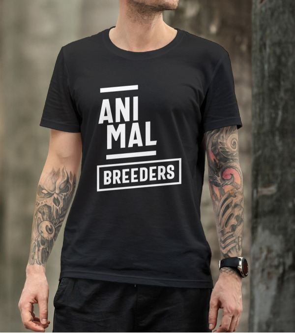 Animal Breeders Bold Text Job Title T-Shirt