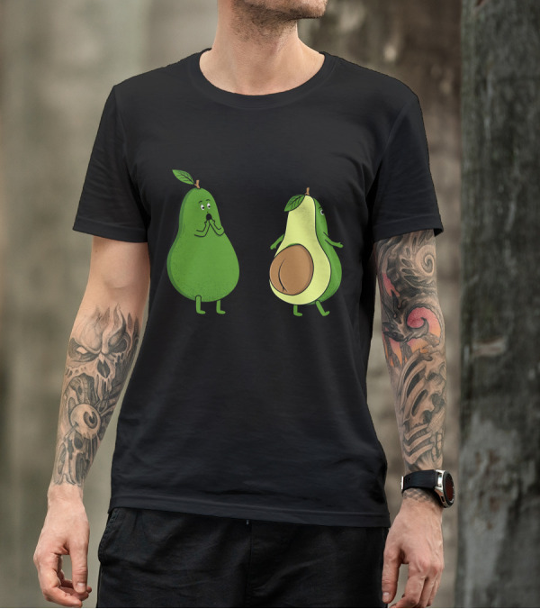 Avocado Surprise Reaction With Cut Half T-Shirt