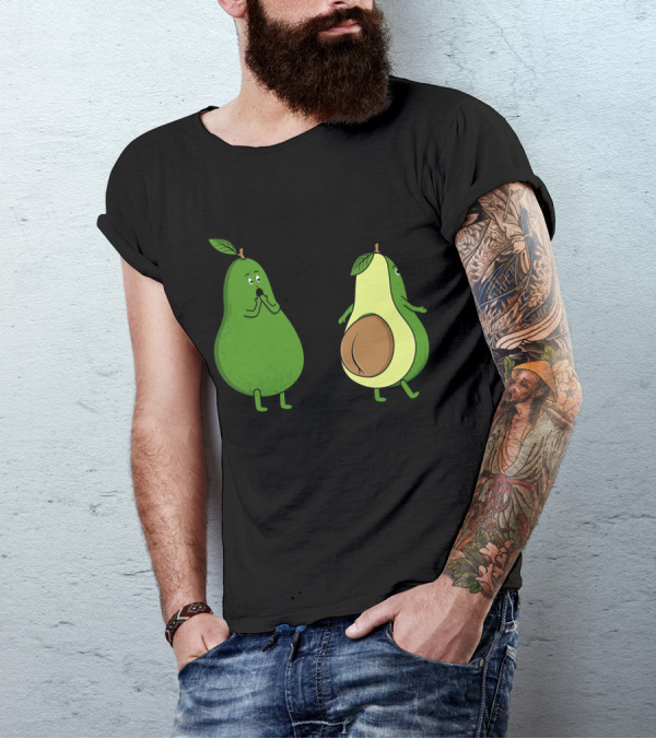 Avocado Surprise Reaction With Cut Half T-Shirt