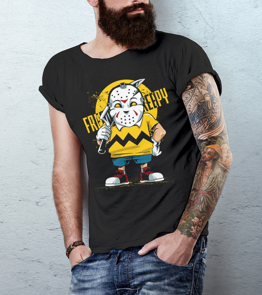 Freaky Creepy Badboy Charlie Mask Crossover T-Shirt