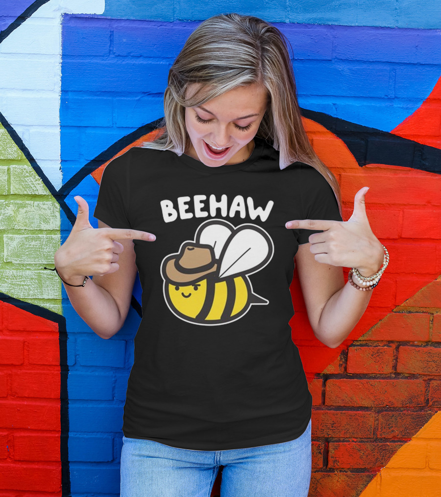 Beehaw Cowboy Bee With Hat T-Shirt
