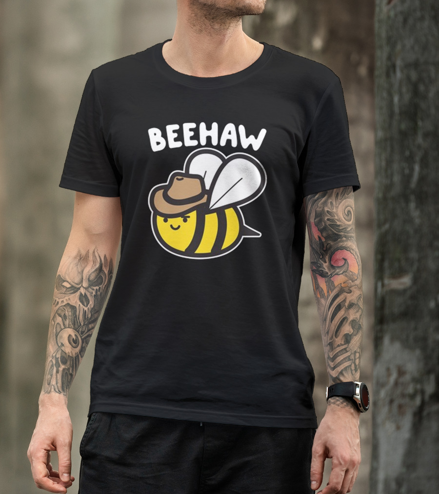 Beehaw Cowboy Bee With Hat T-Shirt