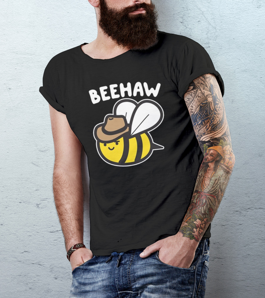 Beehaw Cowboy Bee With Hat T-Shirt