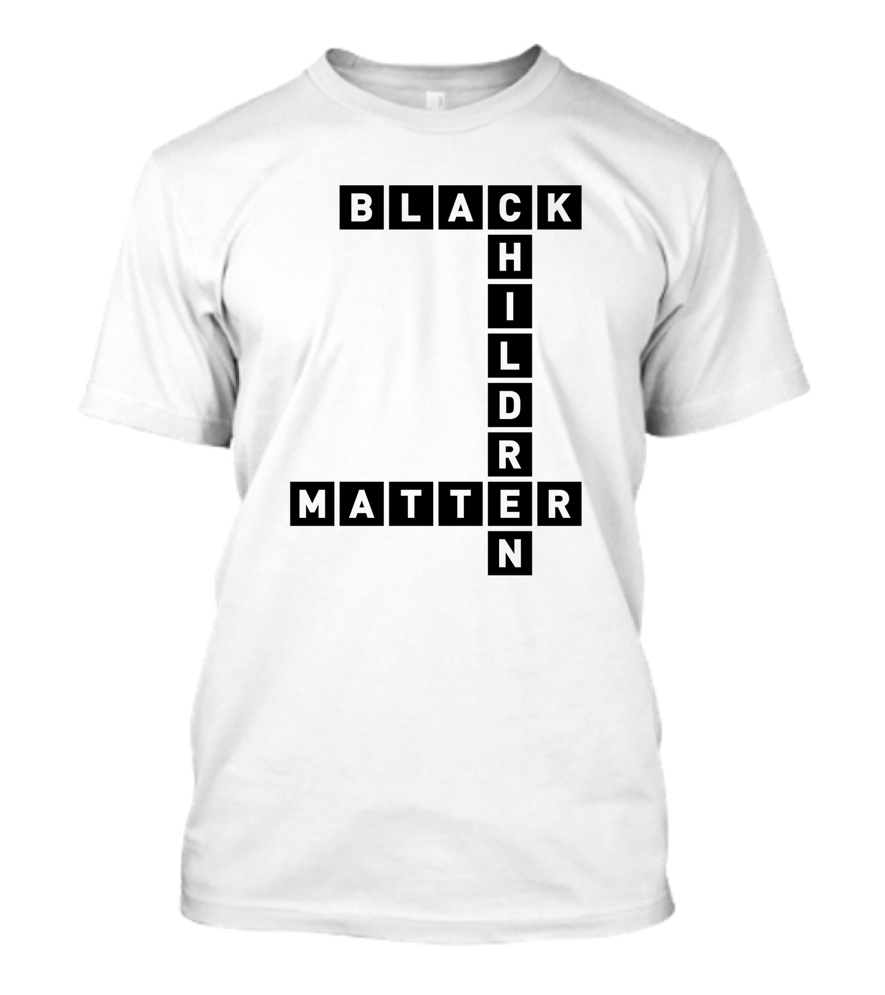 Black Children Matter Crossword T-Shirt