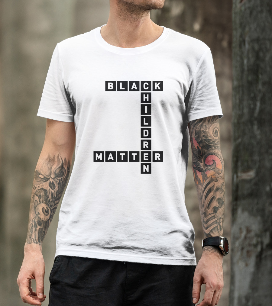 Black Children Matter Crossword T-Shirt