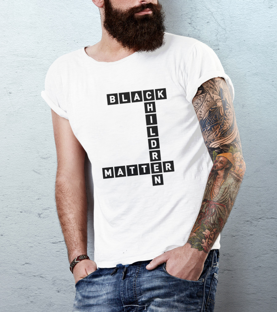 Black Children Matter Crossword T-Shirt