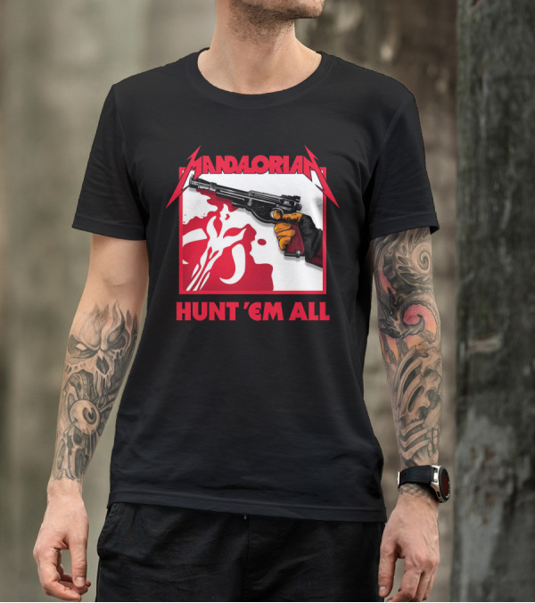Mandalorian Hunt 'Em All Blaster T-Shirt
