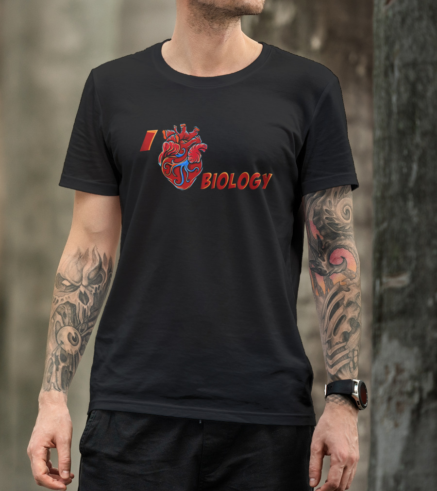 I Heart Biology Anatomical Heart T-Shirt