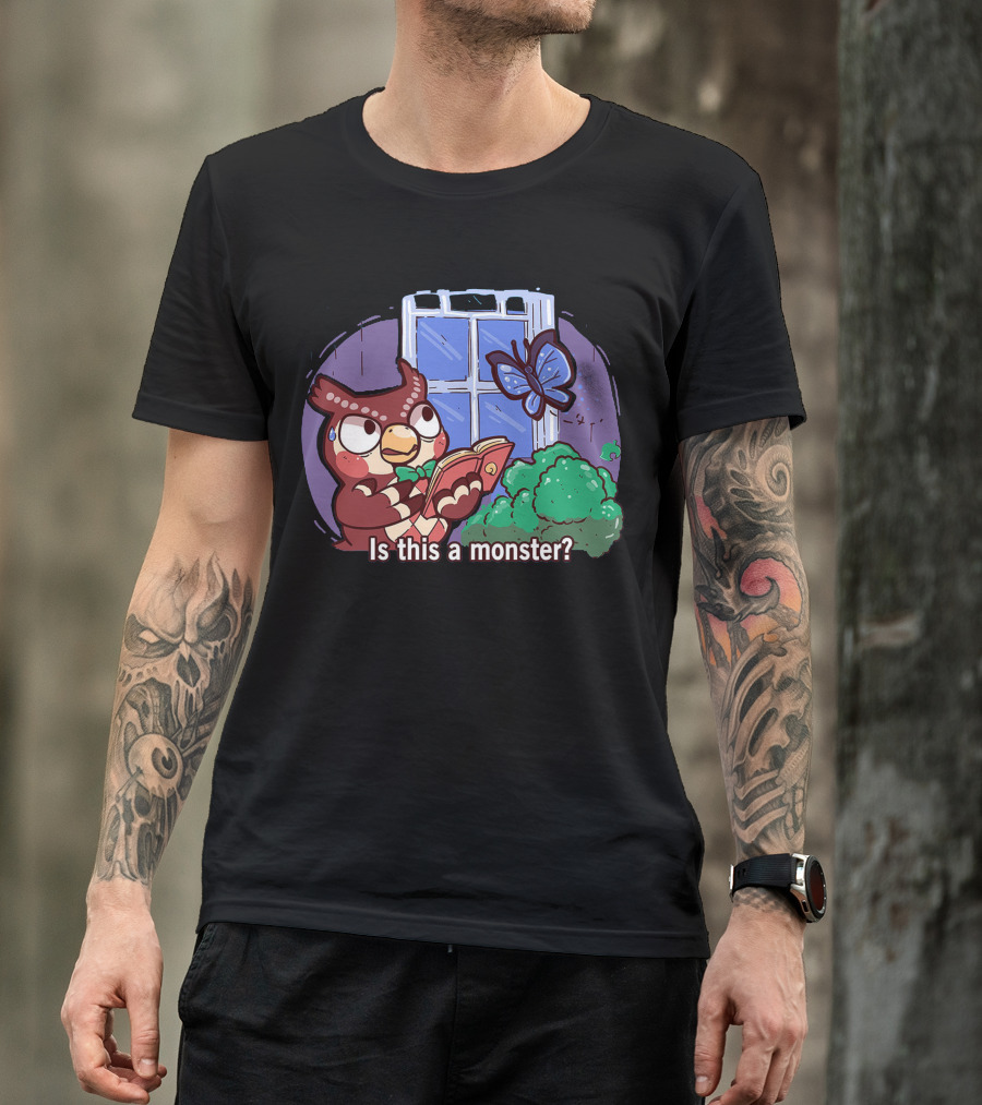 Is This A Monster Blathers Owl With Book And Butterfly At Window T-Shirt