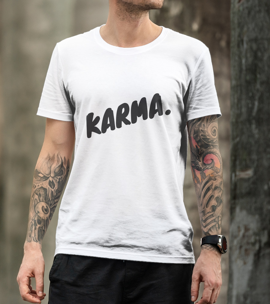 Karma Butterfly Flower Geometric Moon Phases Svg Boho Spiritual T-Shirt