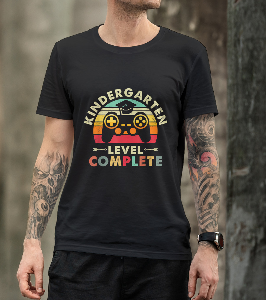 Kindergarten Graduation Level Complete Video Game Controller T-Shirt