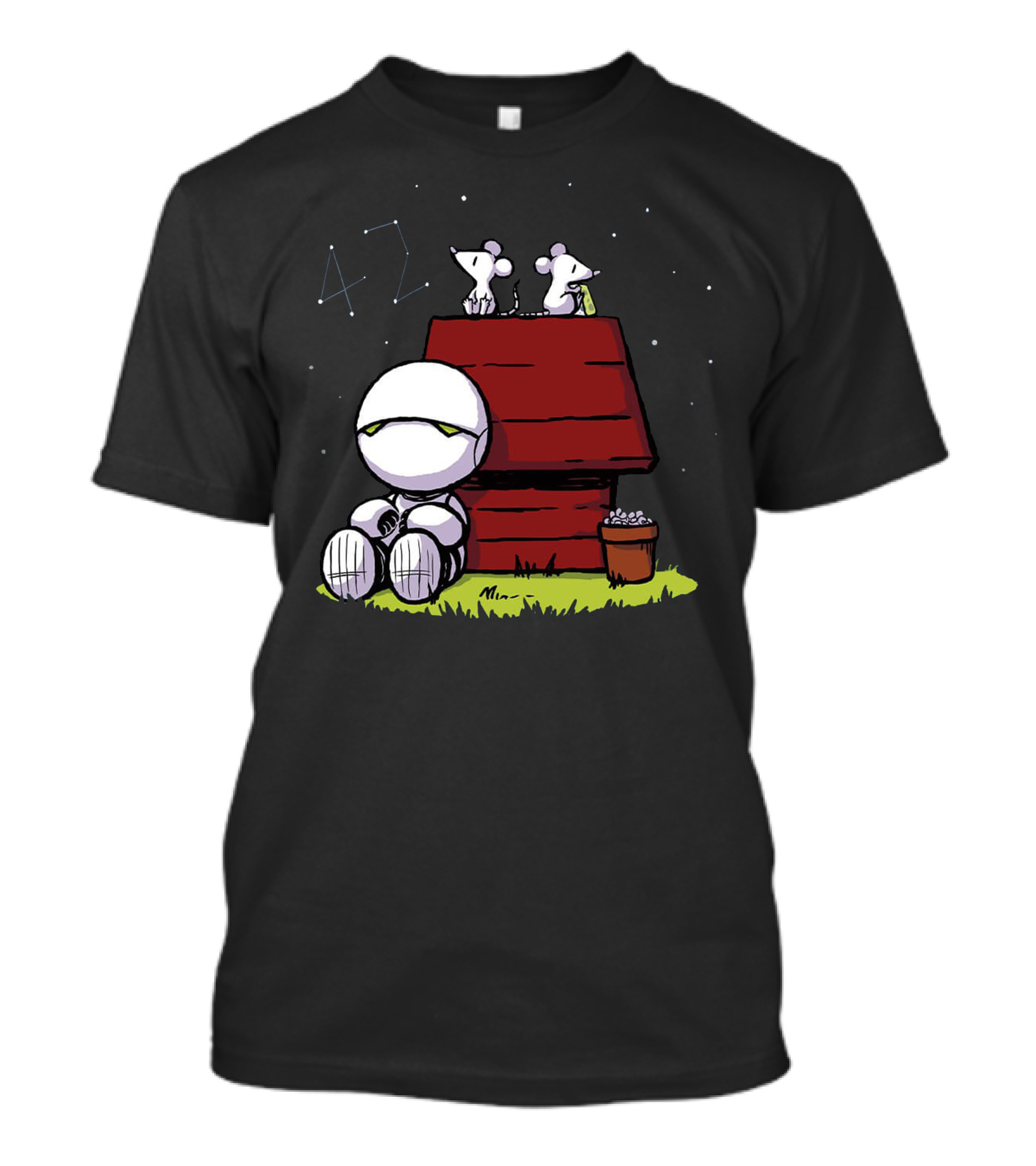 Life Don Marvin Snoopy House 42 Constellation T-Shirt