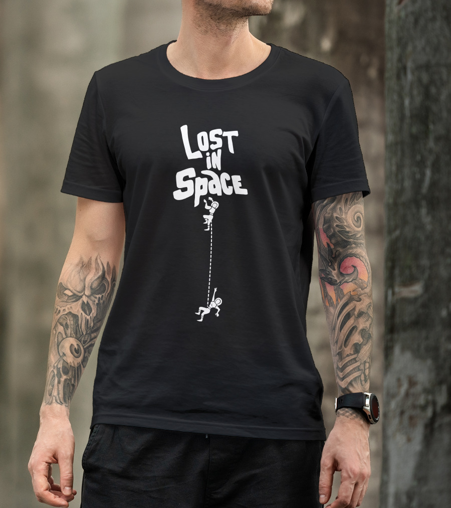 Lost In Space Astronauts Floating In Zero Gravity Adventure T-Shirt
