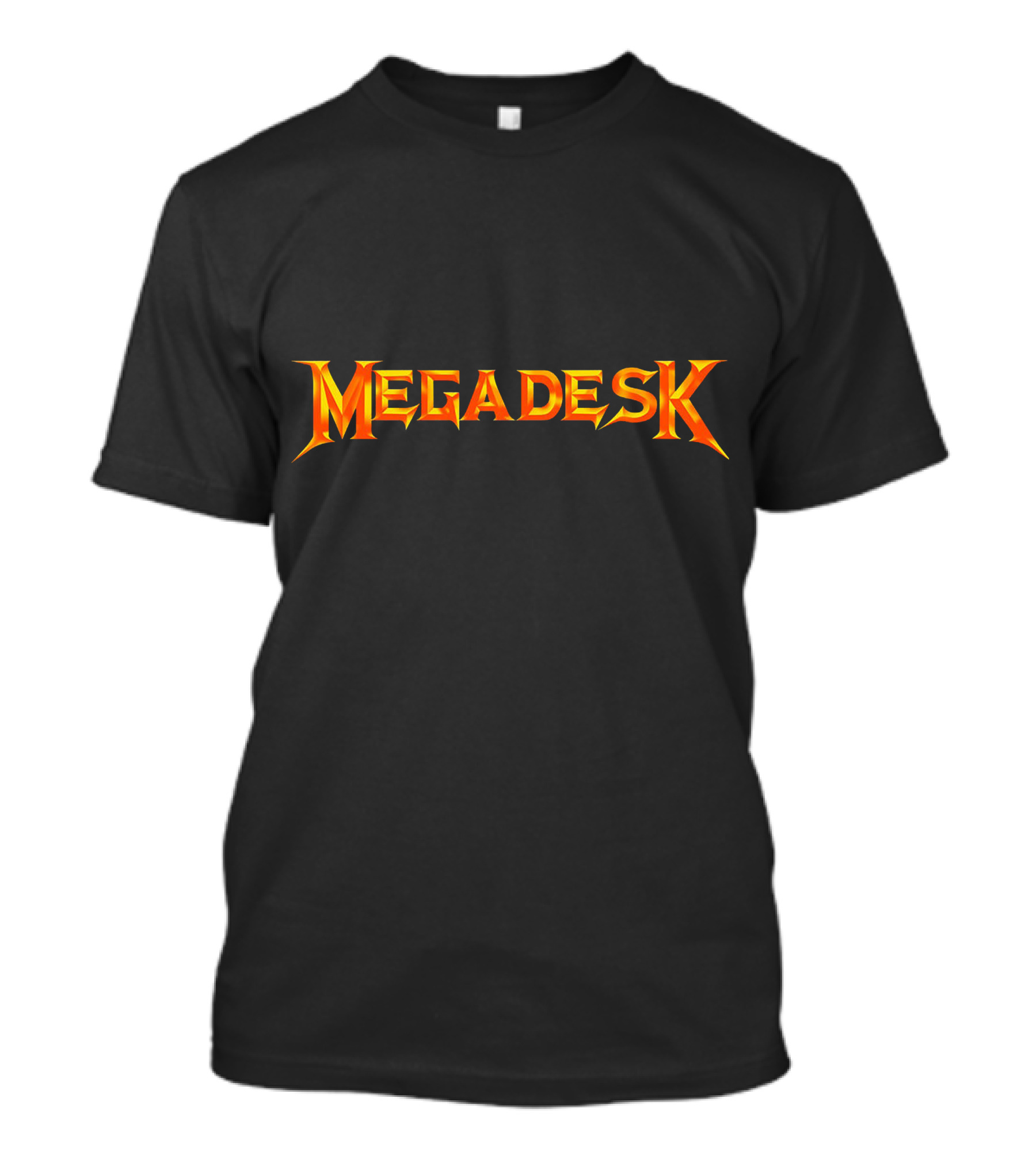 Megadesk Heavy Metal Font T-Shirt