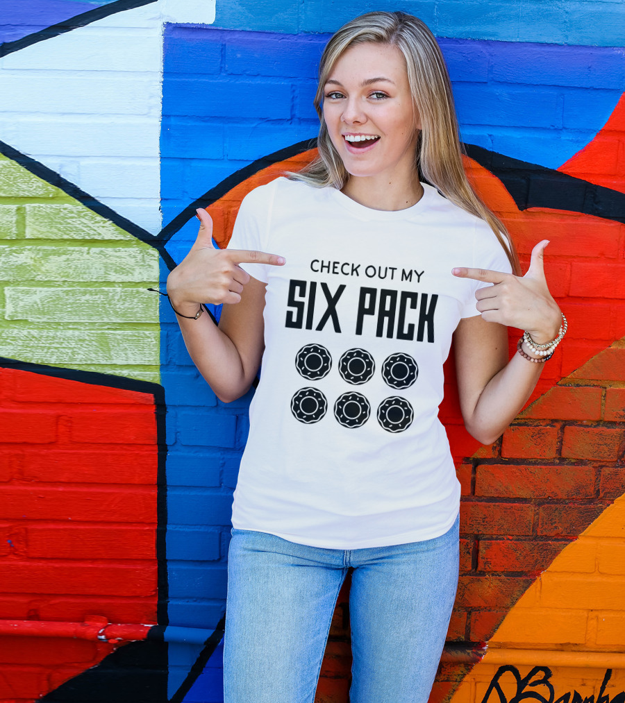 Check Out My Six Pack Donut Lover Cute T-Shirt