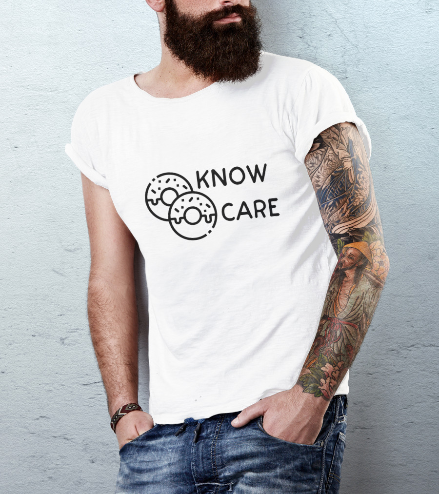 Know Care Donut Lover Men Women Kid Cute T-Shirt