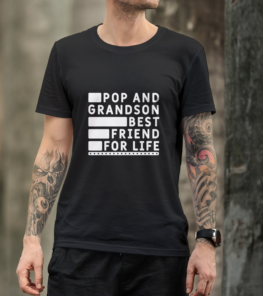 Pop And Grandson Best Friends For Life Cool T-Shirt