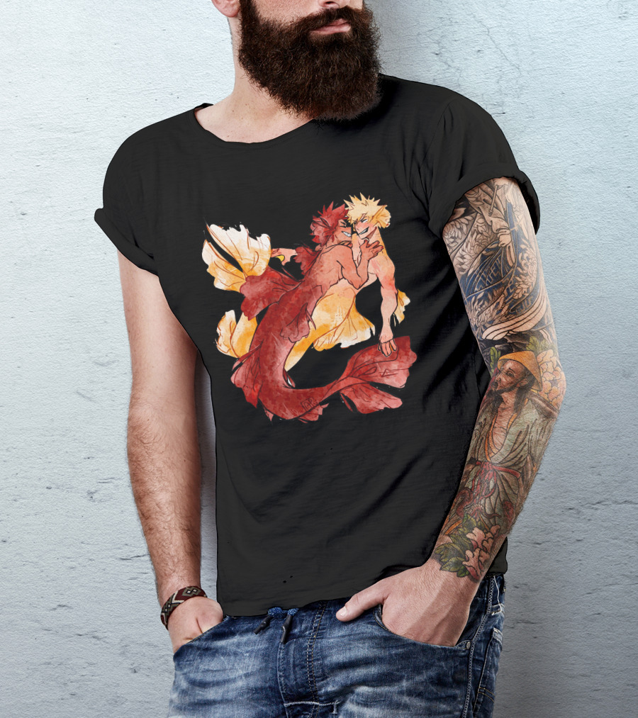 Mermaid Kiribaku My Hero Academia Fan T-Shirt