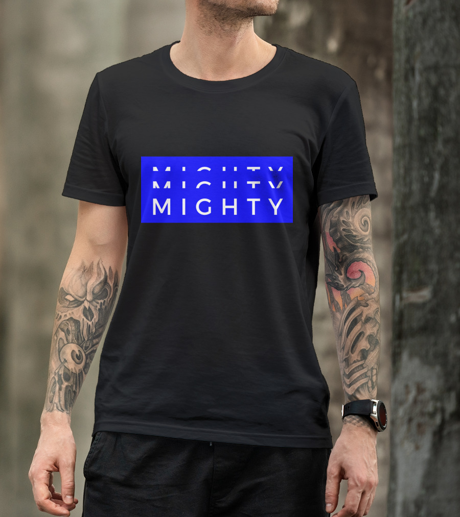 Mighty Mighty Bold Blue Text T-Shirt