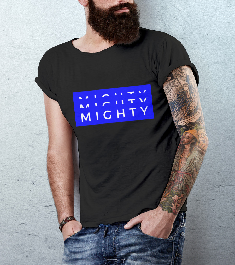 Mighty Mighty Bold Blue Text T-Shirt
