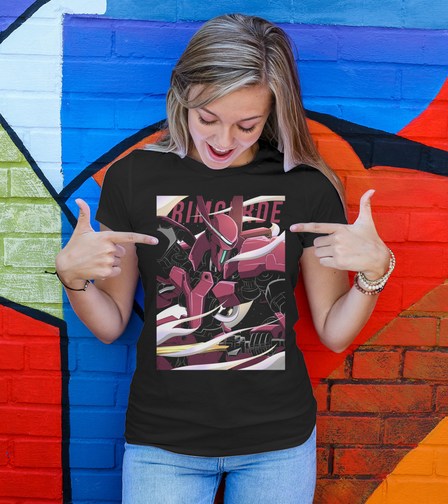 Mobile Suit Grimgerde Illustrated Anime Mecha T-Shirt