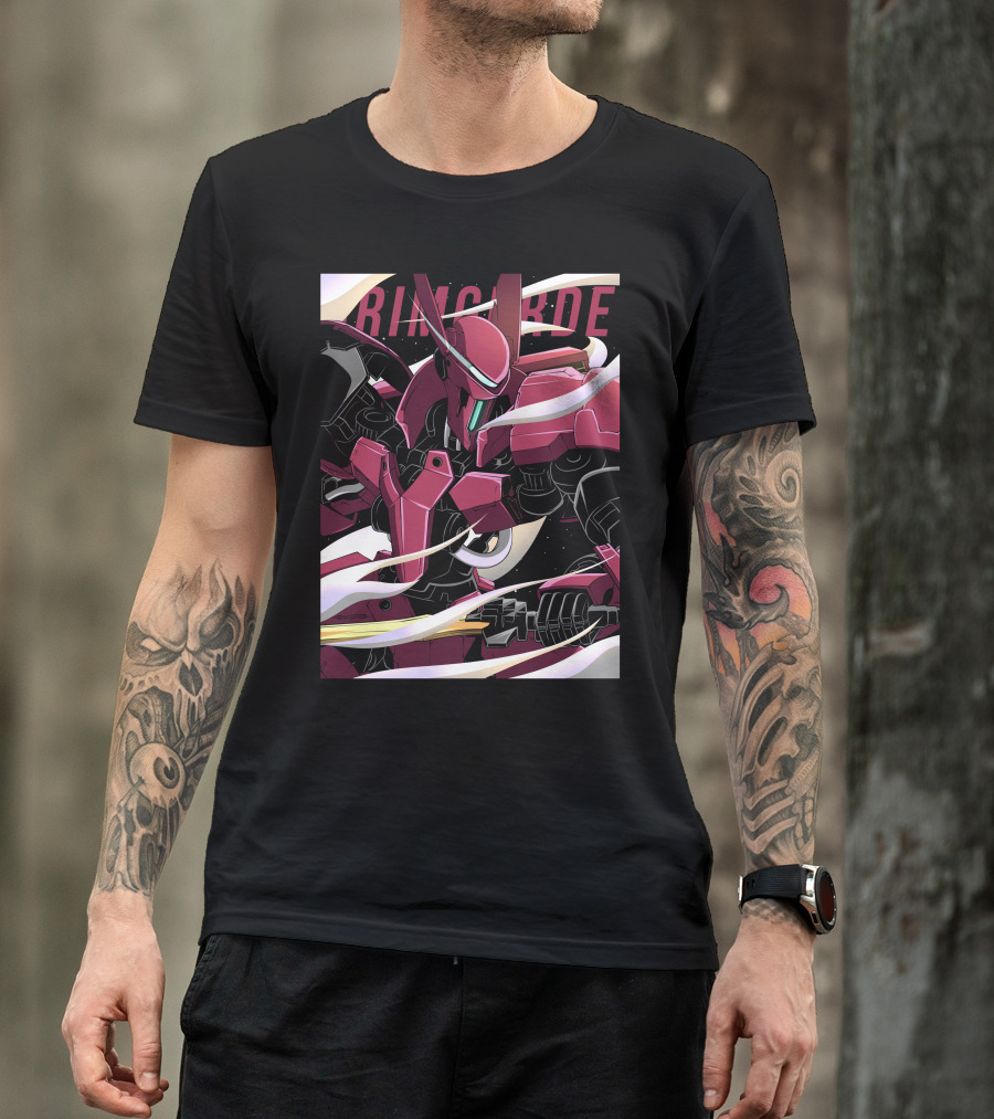 Mobile Suit Grimgerde Illustrated Anime Mecha T-Shirt