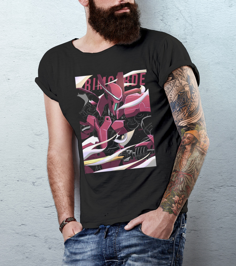 Mobile Suit Grimgerde Illustrated Anime Mecha T-Shirt