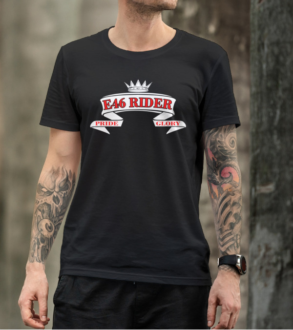 E46 Rider Pride Glory Crown Emblem T-Shirt