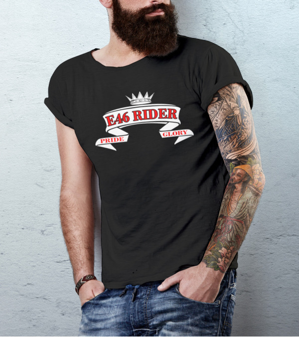 E46 Rider Pride Glory Crown Emblem T-Shirt