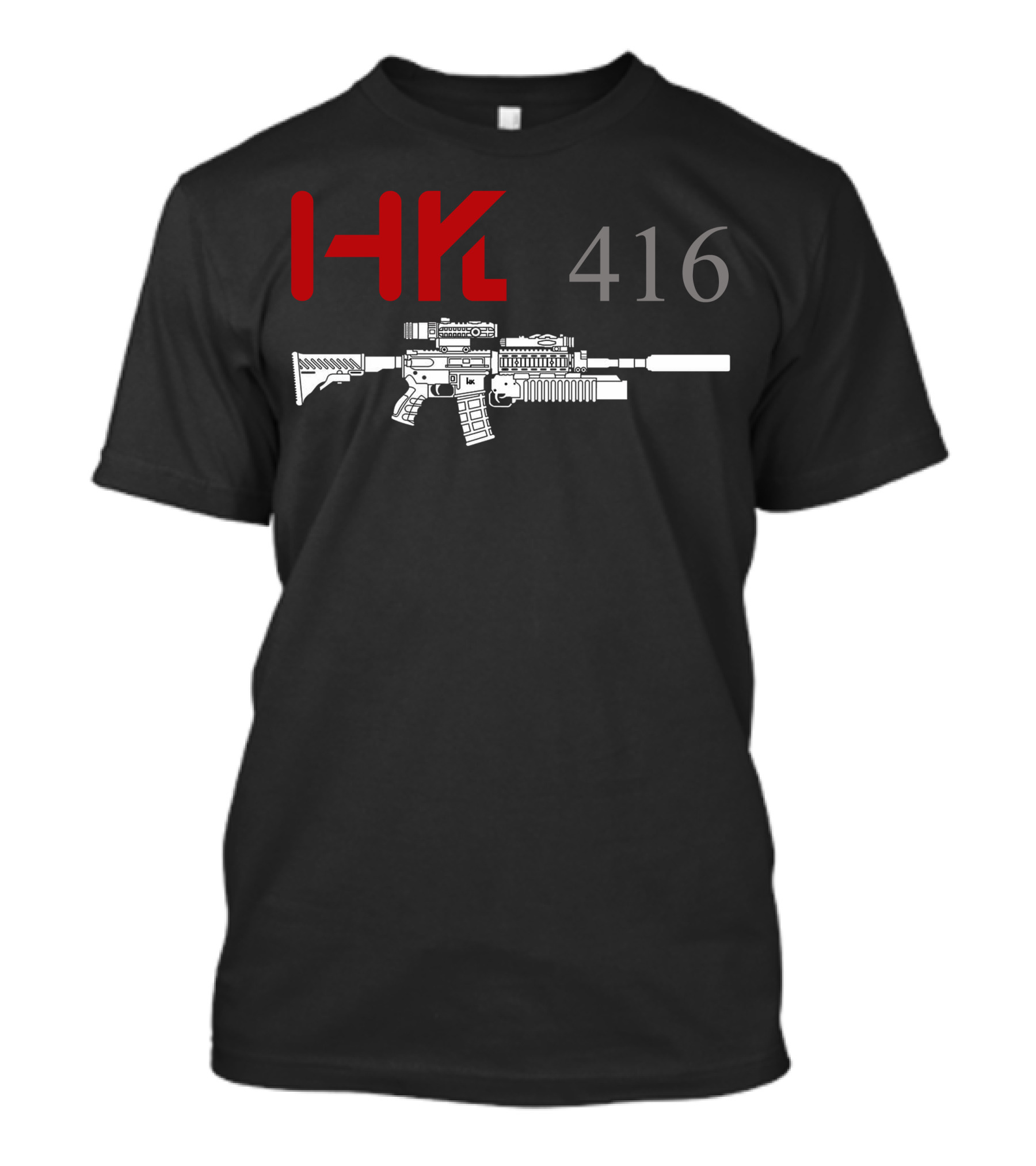 HK 416 Rifle With Grenade Launcher T-Shirt