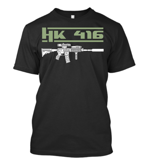 HK 416 Rifle Graphic With Tactical T-Shirt
